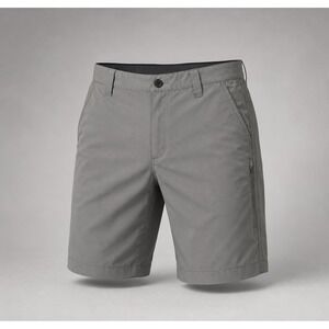 Orvis Tech Shorts Mens 32 Stretch Quick Dry Gray Hiking Fishing Zip Pocket